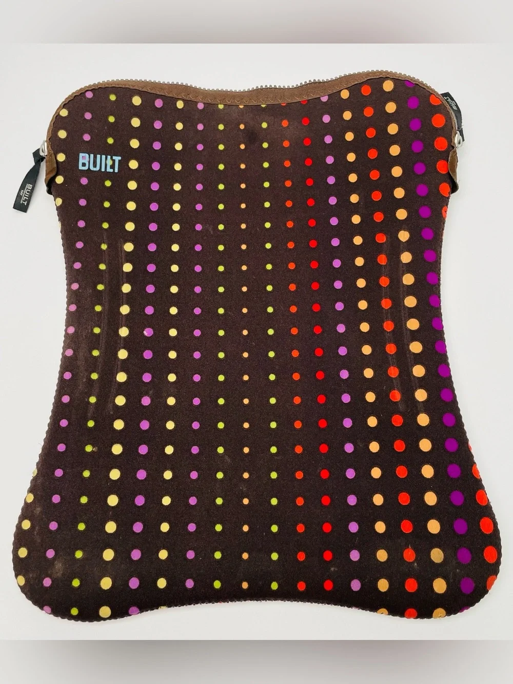 BUILT NY Neoprene 15” Laptop Sleeve Scatter Dot Multicolor Pattern Model MF101